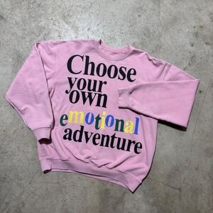 The‎ Mayfair Group Sweatshirt Choose Your Own Emotional Adventure Pink XL